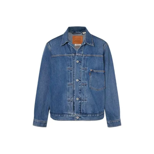 Levis Blue Men's Denim Jackets Левис Синий Мужские Джинсовые Куртки