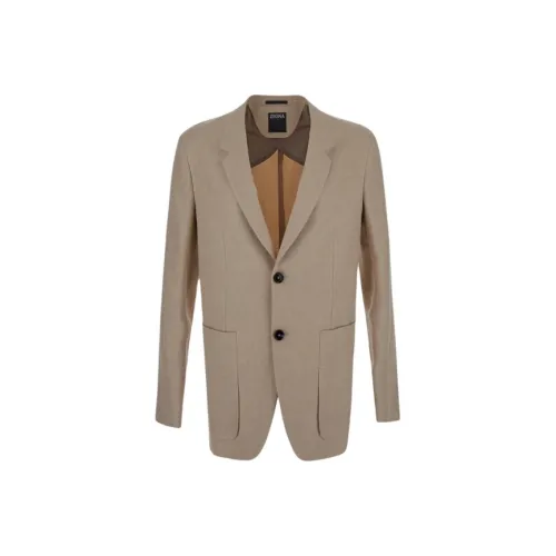 Ermenegildo Zegna Бежевые Мужские Куртки