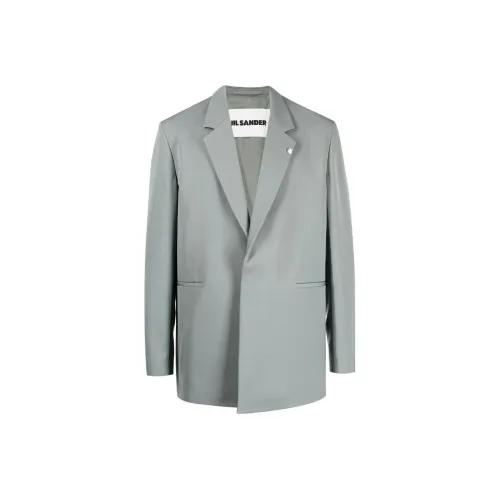 JIL SANDER Синий Мужской Деловой костюм