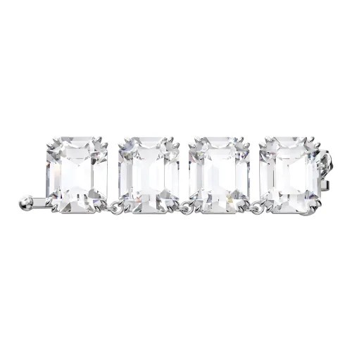 Swarovski Millenia Родиевое покрытие, Искусственный кристалл, Ювелирные аксессуары, Белый, Женские