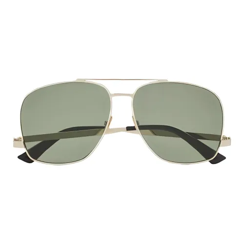 SAINT LAURENT OVAL SUNGLASSES Унисекс Золото