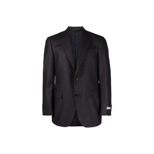 Canali Бизнес-костюм Пальто Мужской Кедр Коричневый