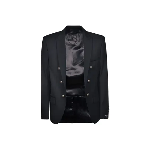 BALMAIN Черные Мужские Деловые Костюмы