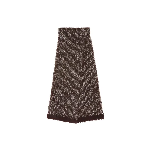 Acne Studios Вязаные Шарфы Унисекс Коричневый