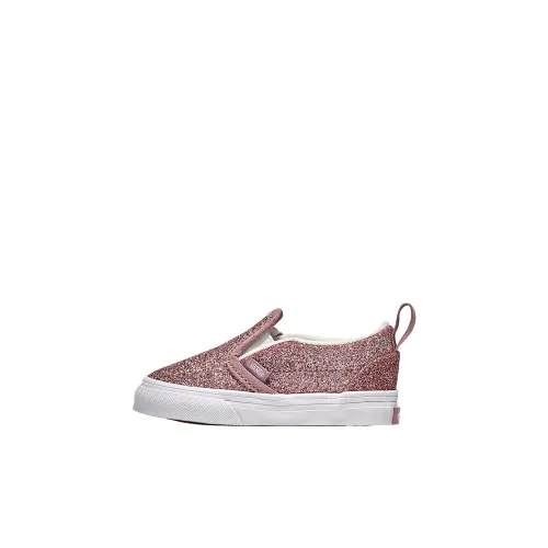 Vans Slip On Low Топ Обувь для малышей Розовый Золотой Infant And Toddler