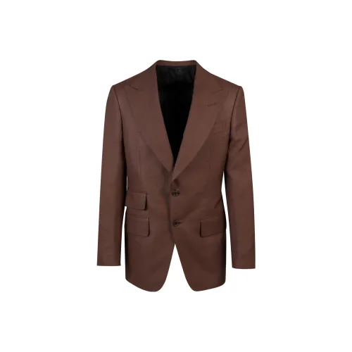 TF SS22 Бизнес-костюм Пальто Мужской Коричневый