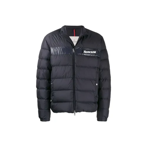 MONCLER Морской Синий Мужской Пуховик