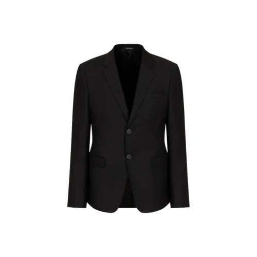 EMPORIO ARMANI SS24 Бизнес-костюм Пальто Мужской Черный