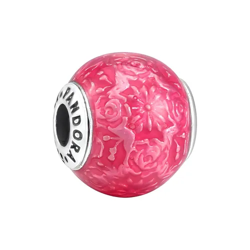 Pandora Стерлинговое серебро 925 пробы с цирконием, ювелирные аксессуары, розовый, женские