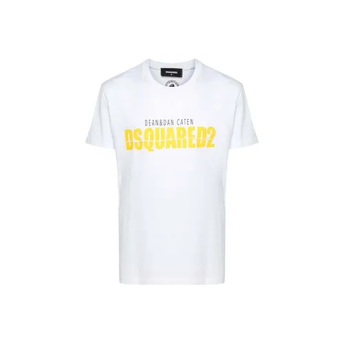 DSQUARED 2 Белый Мужской T-Рубашки