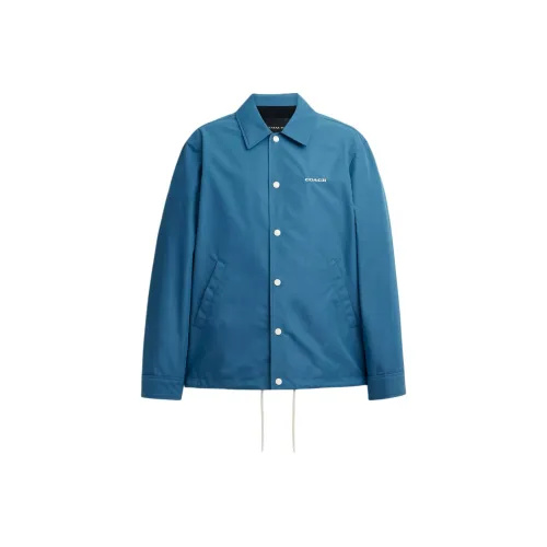 COACH Coaches Куртка Куртки Пальто Мужской Синий