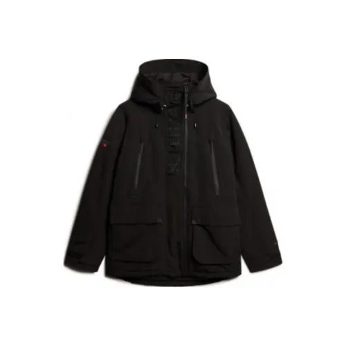 SUPERDRY Мужские черные куртки