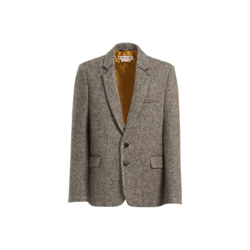 MARNI Коричневый Мужской Деловой костюм