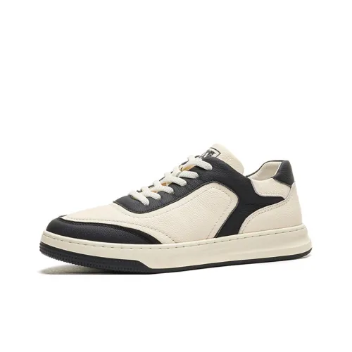 SENJIALUO Скейтборд Кроссовки Низкие Черные/Белые Мужские