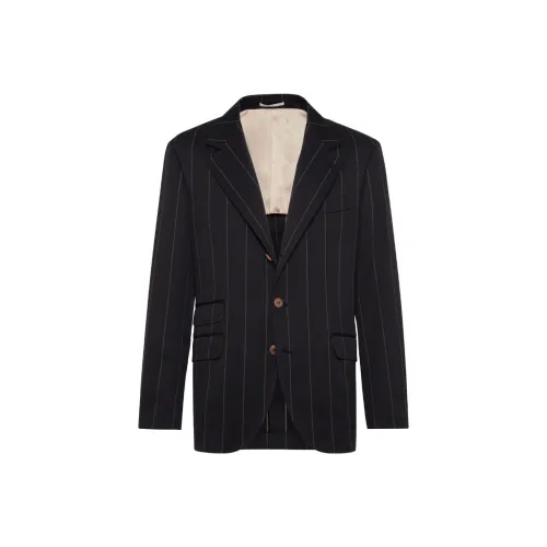 BRUNELLO CUCINELLI FW23 Бизнес-костюм Куртка Мужская Черная