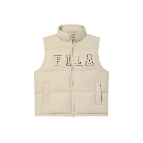 FILA Светлый Песочный CAMEL Унисекс Пуховый жилет