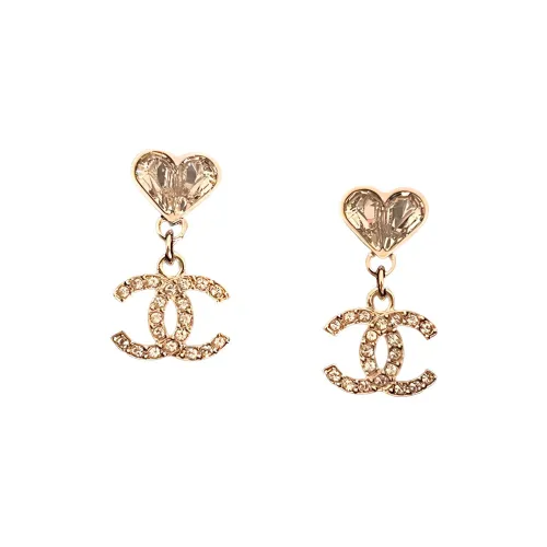 CHANEL Металлические Серьги Золотые Женские