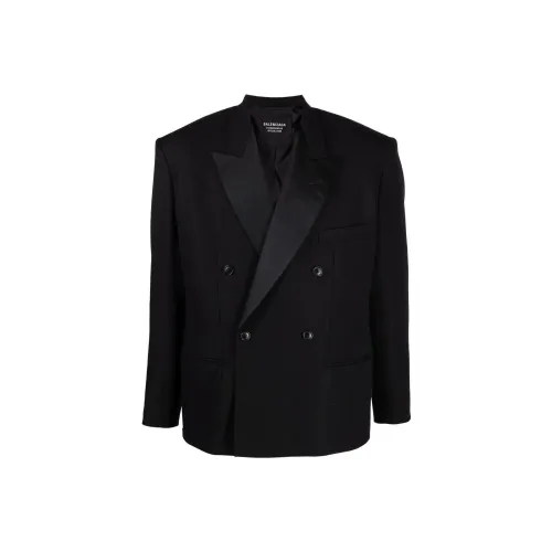 Balenciaga SS22 Бизнес-костюм Пальто Мужской Черный