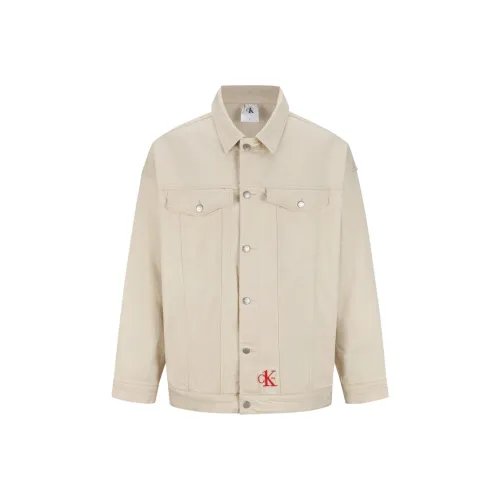 CALVIN KLEIN Denim Jacket Unisex Ecru