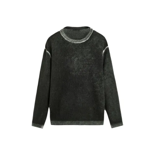 ZARA Зеленый/Синий Мужской Трикотаж