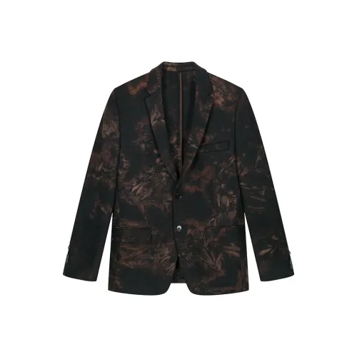 DAVID NAMAN Коричневый Мужской Деловой костюм