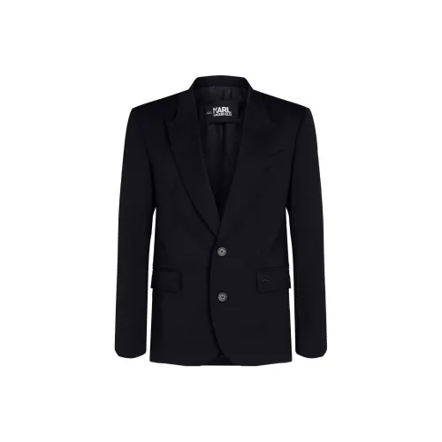 Karl Lagerfeld Бизнес-костюм Пальто Мужской Черный
