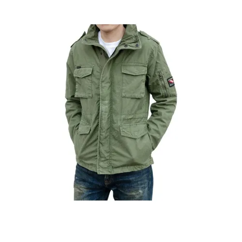 SUPERDRY Армейский зеленый Мужские куртки