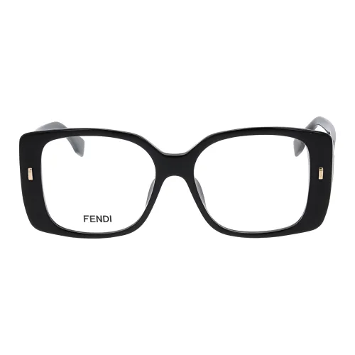 FENDI Квадратные солнцезащитные очки унисекс черные