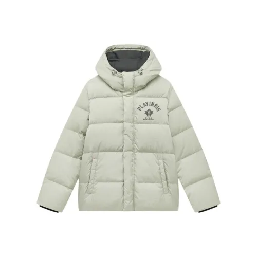 XTEP Basketball Collection Пуховик Мужской Элегантный Серый Зеленый