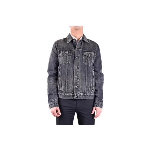 BALMAIN Черные Мужские Джинсовые Куртки