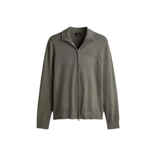 H&M Темно-зеленый мужской трикотаж