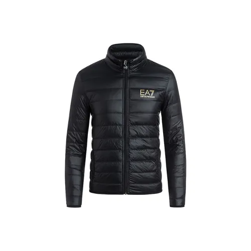EMPORIO ARMANI EA7 Черный Мужской Пуховик