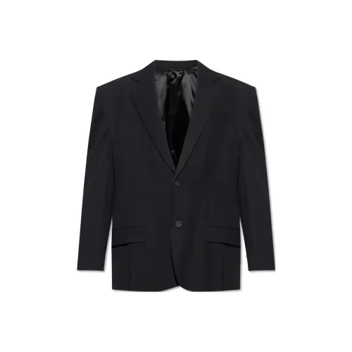 Balenciaga Бизнес Костюм Пальто Свободный крой Мужской Черный