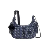 3D Голубой бежевый винтажный цветочный