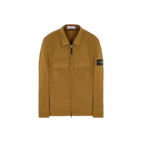 STONE ISLAND Куртка Унисекс Темно-хаки