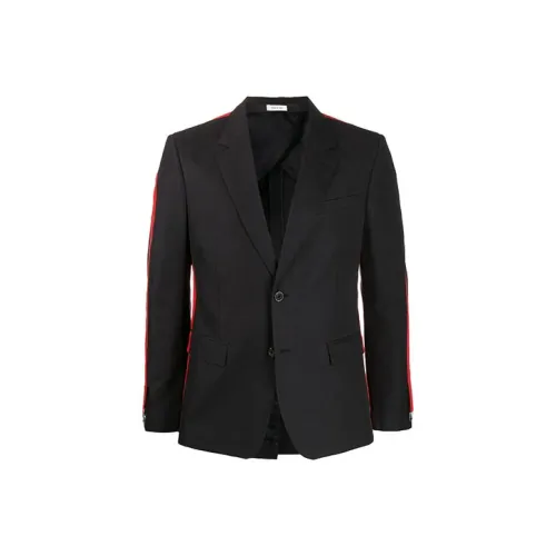 Alexander McQueen FW21 Бизнес-костюм Пальто Мужской Черный