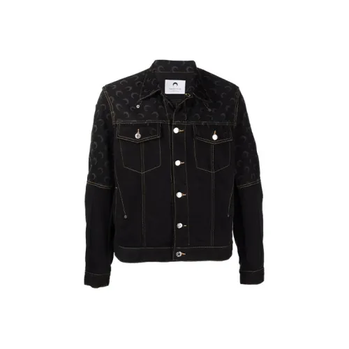 Marine Serre Черные Мужские Джинсовые Куртки