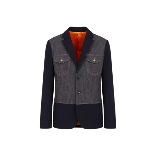 ARMANI EXCHANGE Бизнес-костюм пальто мужской черный