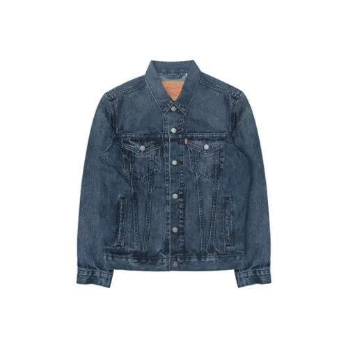 Levis Blue Men's Denim Jackets Левис Синий Мужские Джинсовые Куртки