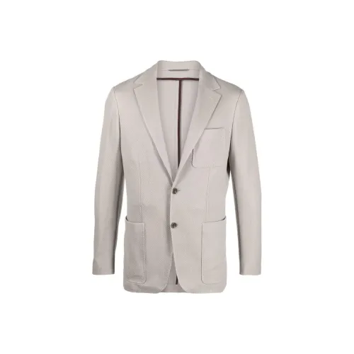 Canali Бизнес-костюм Пальто Мужское Светло-серое