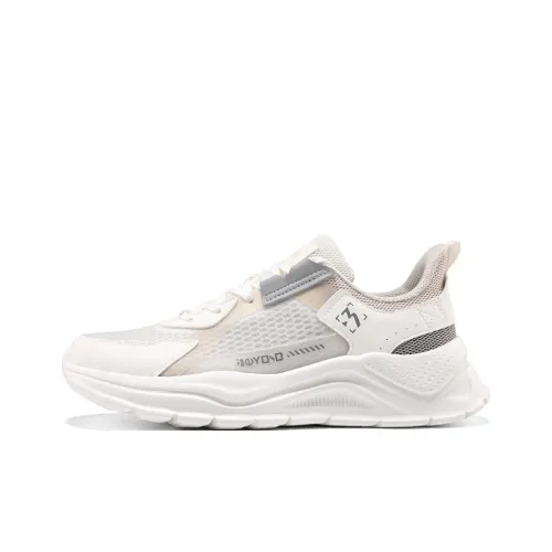 361° Slip Resistant And Breathable Low Top Casual Running Shoes Men's White Gray