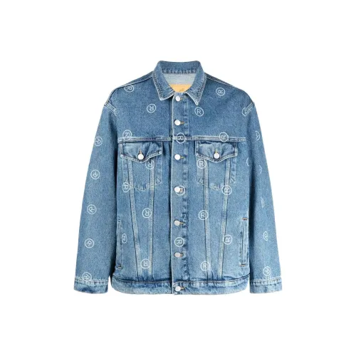 MARTINE ROSE Blue Men's Denim Jackets MARTINE ROSE Синий Мужские Джинсовые Куртки