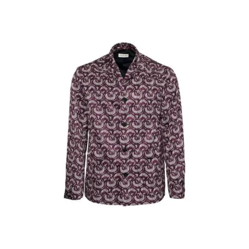 DRIES VAN NOTEN Бордовые Мужские Куртки