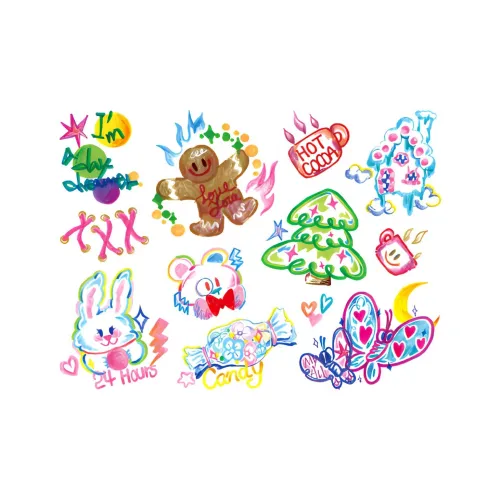 ZAIBIAN Временные татуировки Унисекс