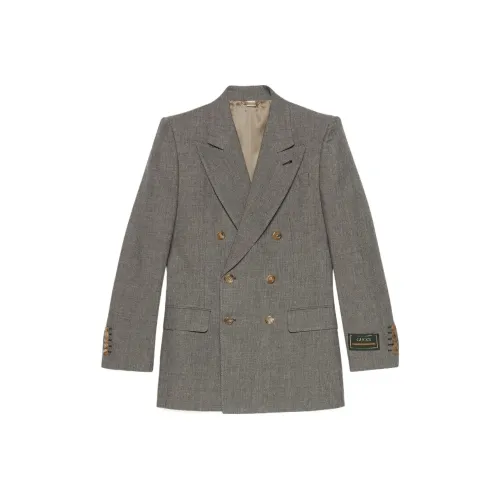 GUCCI Love Parade SS22 Бизнес-костюм Пальто Мужской Серый