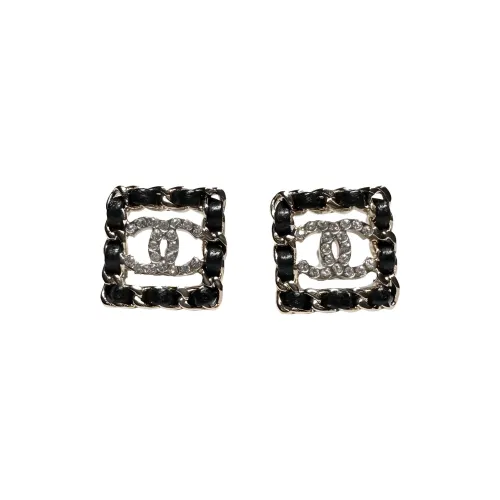 Серьги-гвоздики CHANEL Женские Черные