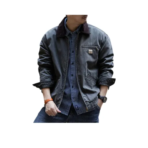 GELANLU Куртки и Пальто Мужской Серый