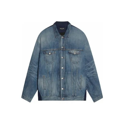 Balenciaga Blue Men's Denim Jackets Баленсиага Синий Мужской Джинсовый Куртки