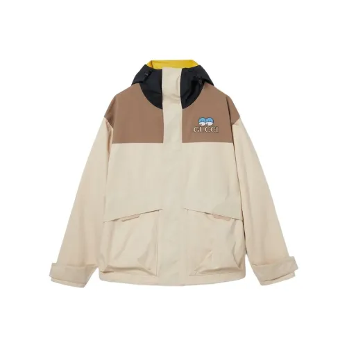 GUCCI FW24 Куртки и Пальто Мужской Бежевый