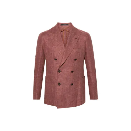 Tagliatore SS24 Бизнес-костюм Пальто Мужское Светлый Умбра